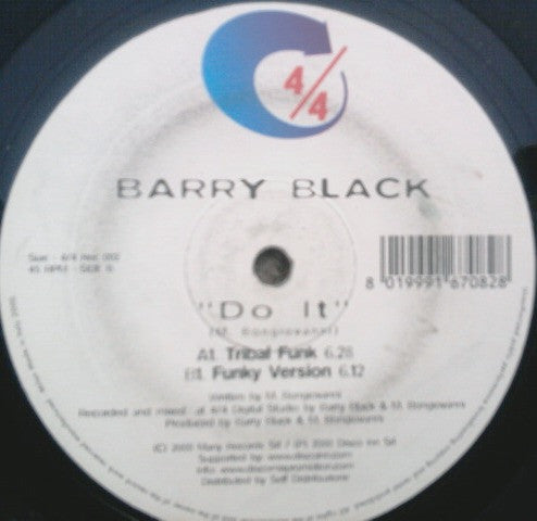 Barry Black (2) : Do It (12")