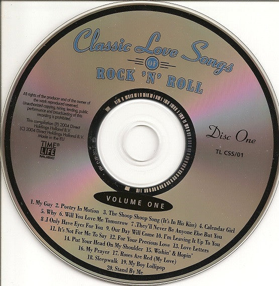 Various : Classic Love Songs Of Rock 'n' Roll - Volume One (2xCD, Comp)