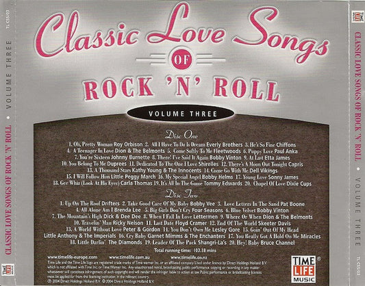 Various : Classic Love Songs Of Rock 'n' Roll - Volume Three (2xCD, Comp)
