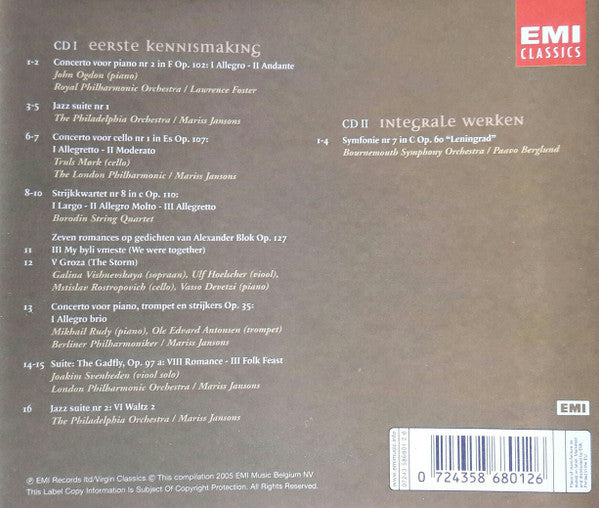Dmitri Shostakovich : Dmitri Sjostakovitsj (2xCD, Comp)