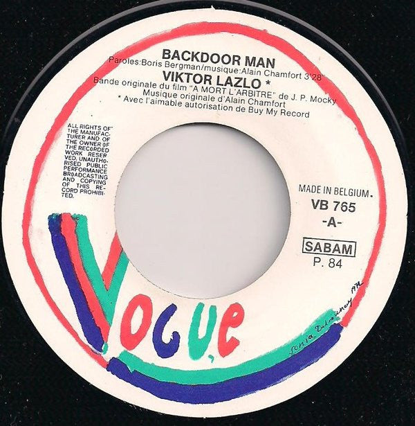 Viktor Lazlo : Backdoor Man (7", Single)