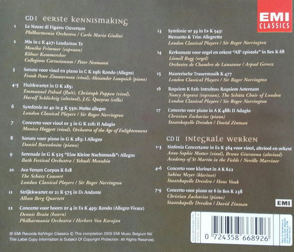 Wolfgang Amadeus Mozart : Wolfgang Amadeus Mozart (2xCD, Comp)