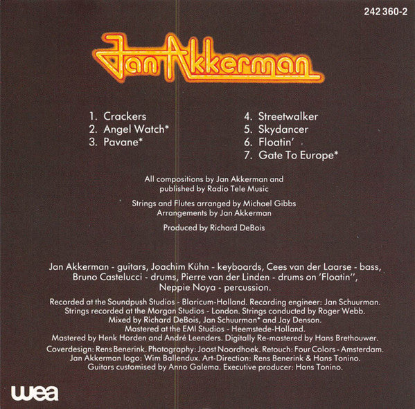 Jan Akkerman : Jan Akkerman (CD, Album, RE, RM)
