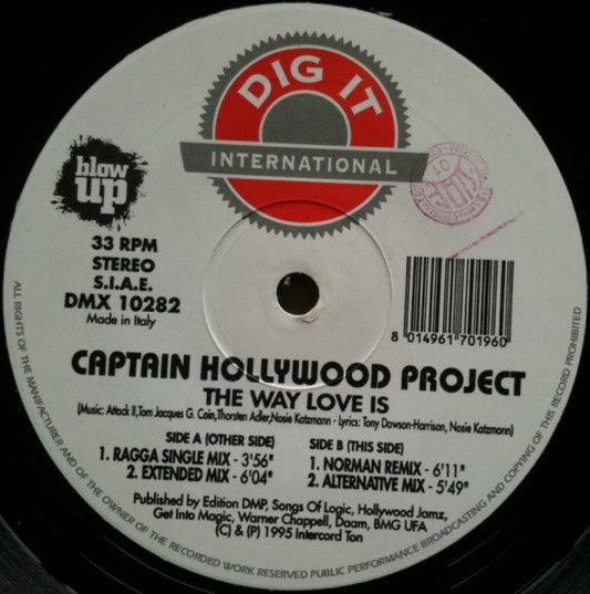 Captain Hollywood Project : The Way Love Is (12")