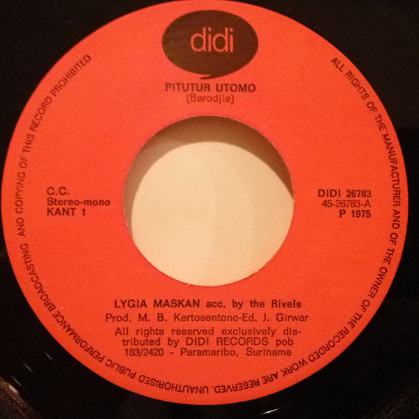 Lygia Maskan Acc. By The Rivels : Pitutur Utomo / La La La La La (7")