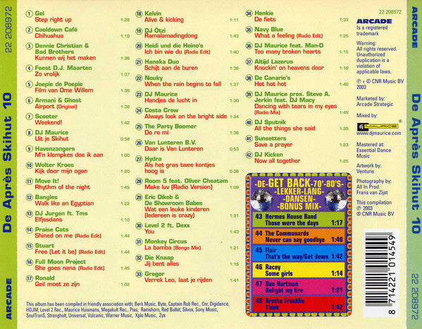 Various : De Après Skihut Rotterdam 10 (CD, Mixed)