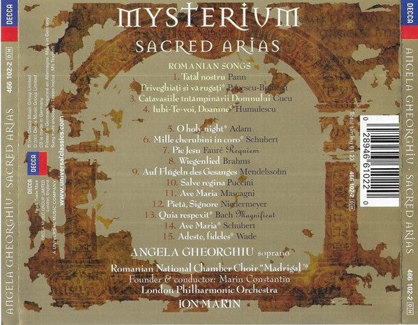 Angela Gheorghiu : Mysterium. Sacred Arias (CD, Album)