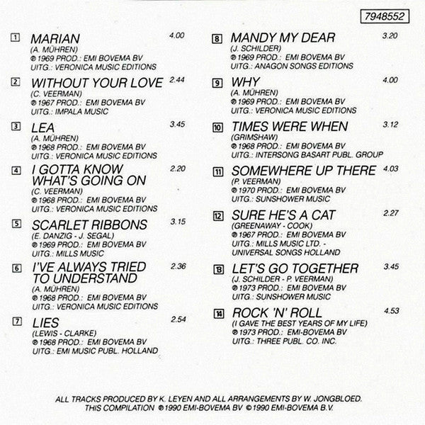 The Cats : Marian (CD, Album, Comp)