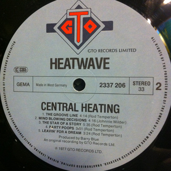 Heatwave : Central Heating (LP, Album)