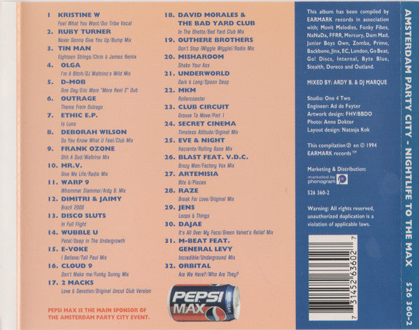 Various : Nightlife To The Max (CD, Comp, Mixed)