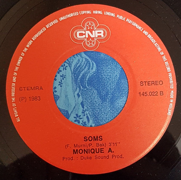 Monique A. : Ik Ben Angelique / Soms (7", Single)