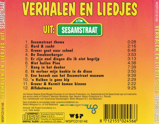 Sesamstraat : Verhalen En Liedjes Uit: Sesamstraat (CD, Album)