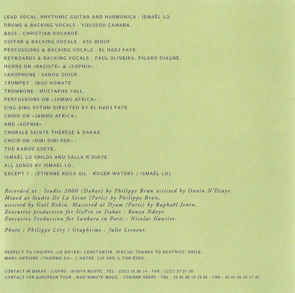 Ismaël Lô : Jammu Africa (CD, Comp)