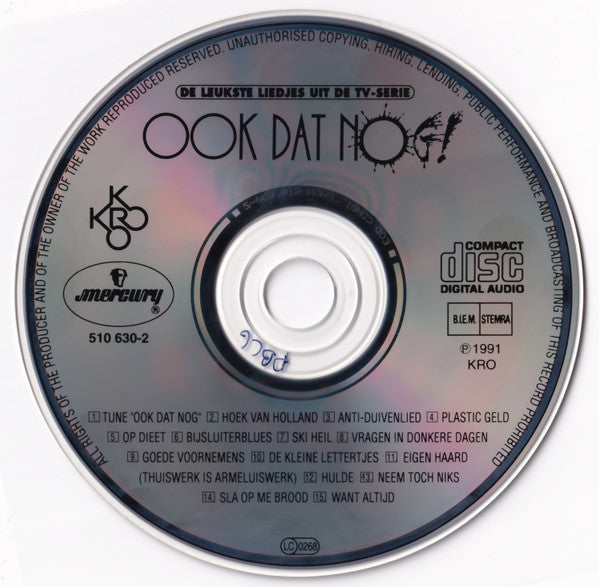 Ook Dat Nog! (2) : De Leukste Liedjes Uit De TV-Serie (CD, Album)