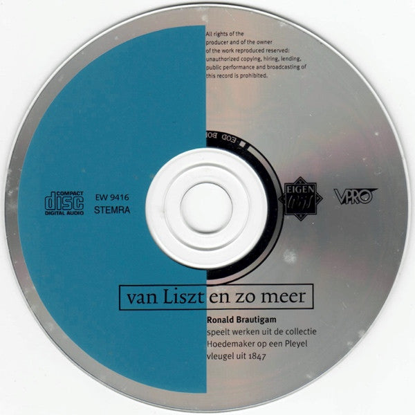 Ronald Brautigam : Van Liszt En Zo Meer (CD)