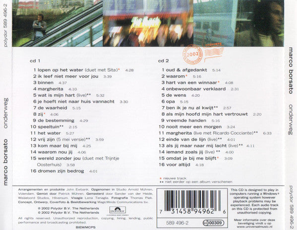 Marco Borsato : Onderweg (2xCD, Album, Comp, Copy Prot.)