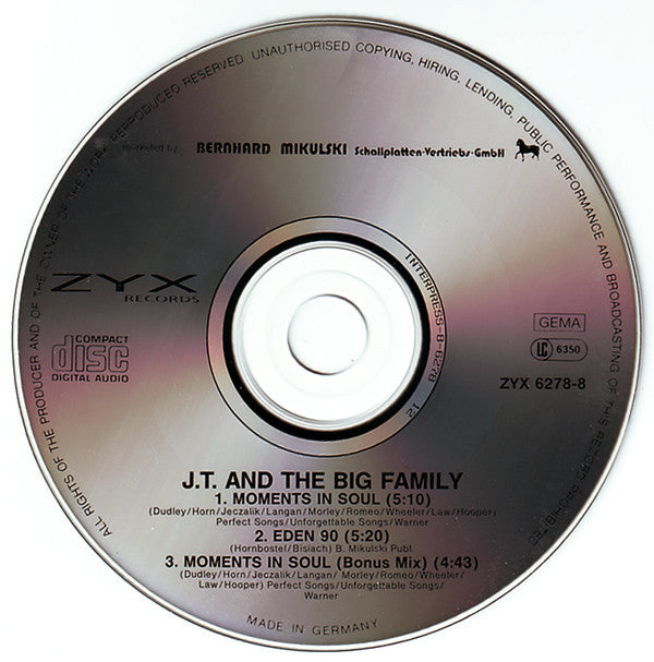 J.T. And The Big Family : Moments In Soul (CD, Maxi)