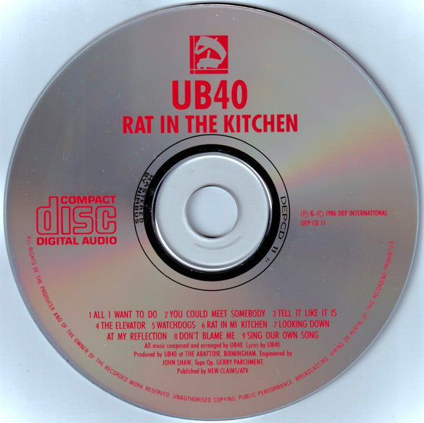 UB40 : Rat In The Kitchen (CD, Album)