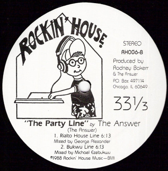 The Answer : The Party Line (12")