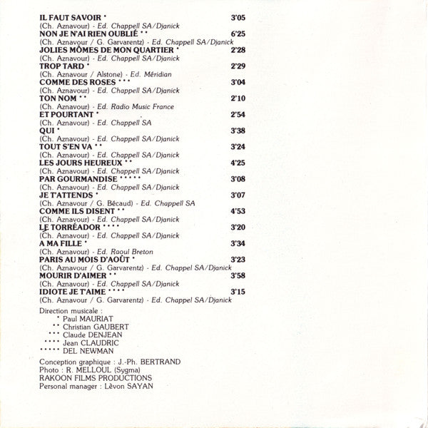 Charles Aznavour : Charles Aznavour (CD, Comp)