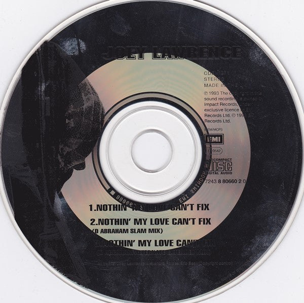 Joey Lawrence : Nothin' My Love Can't Fix (CD, Single)