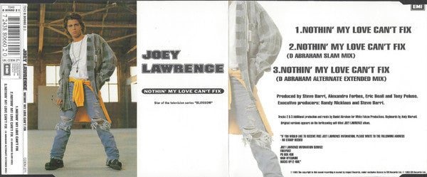 Joey Lawrence : Nothin' My Love Can't Fix (CD, Single)