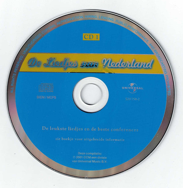Various : De Liedjes Van Nederland (2xCD, Comp)