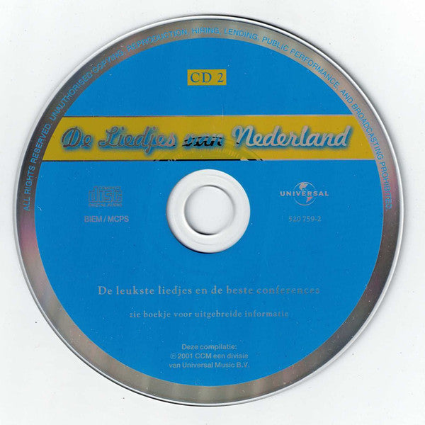 Various : De Liedjes Van Nederland (2xCD, Comp)