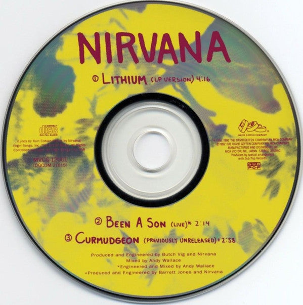 Nirvana : Lithium (CD, Single)
