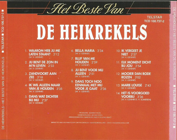 De Heikrekels : Het Beste Van De Heikrekels (CD, Comp)