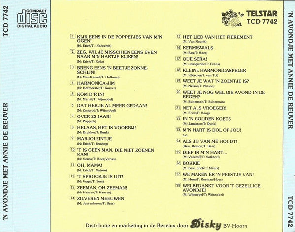 Annie de Reuver : Een Avondje Met (CD, Comp)