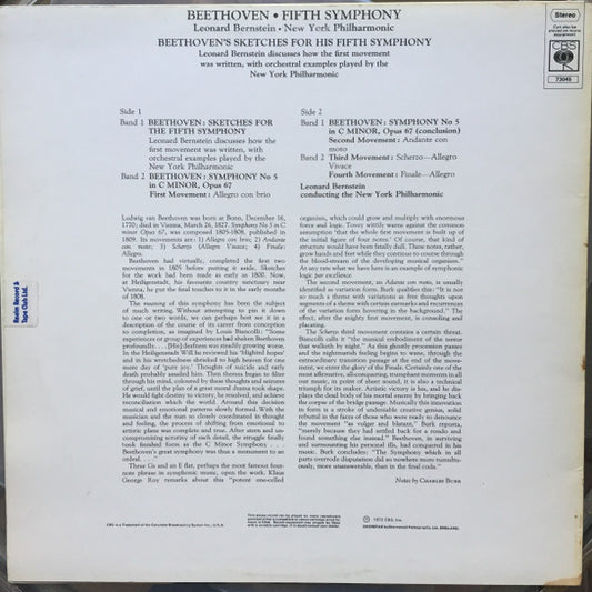 Ludwig van Beethoven, Leonard Bernstein, New York Philharmonic : Fifth Symphony (LP, Album)
