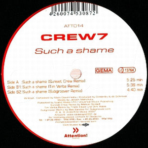 Crew 7 : Such A Shame (12", Red)