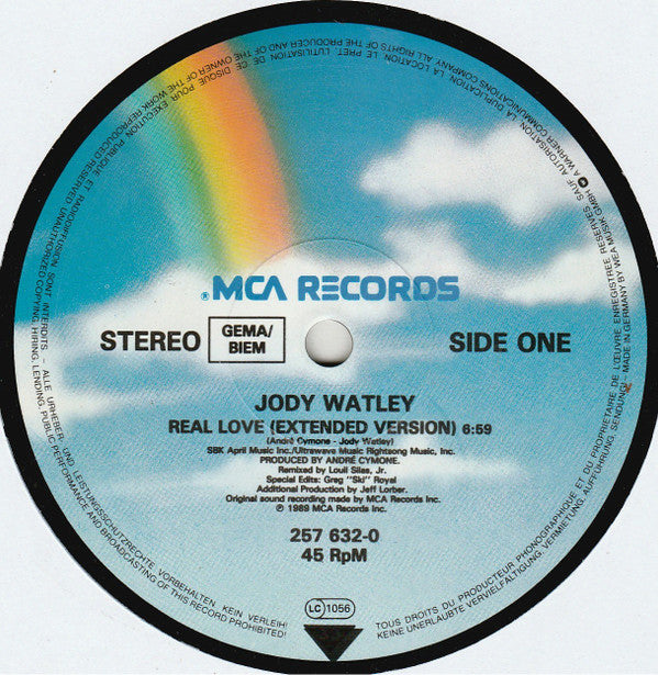 Jody Watley : Real Love (Extended Version) (12", Single)