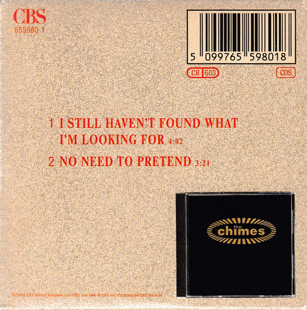 The Chimes : I Still Haven't Found What I'm Looking For (CD, Mini, Single)