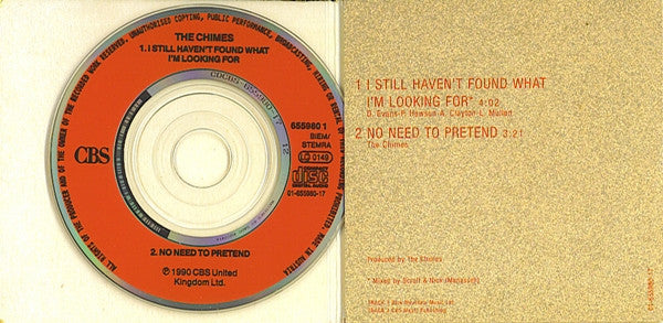 The Chimes : I Still Haven't Found What I'm Looking For (CD, Mini, Single)
