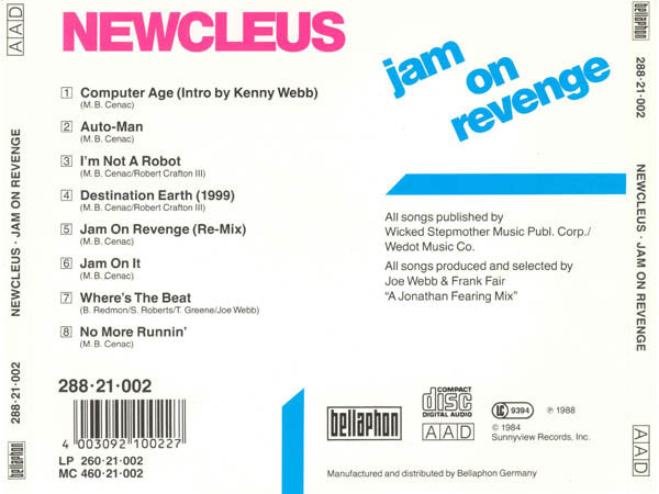 Newcleus : Jam On Revenge (CD, Album, RE)