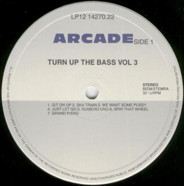Various : Turn Up The Bass 3 (2xLP, Comp)