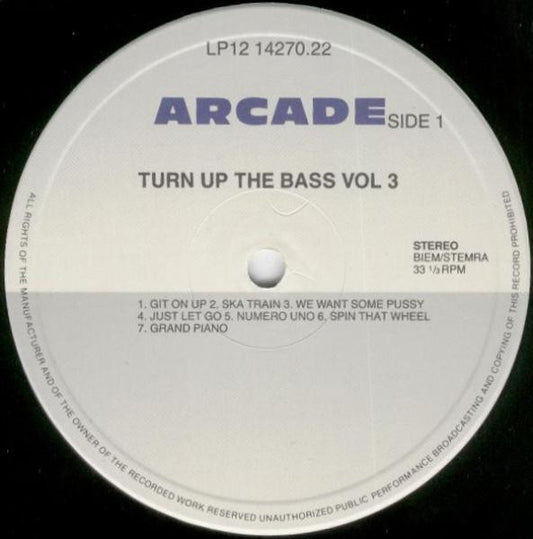 Various : Turn Up The Bass 3 (2xLP, Comp)