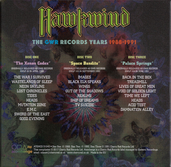 Hawkwind : The GWR Records Years 1988-1991 (CD, Album, RE, RM + CD, Album, RE, RM + CD, Album,)