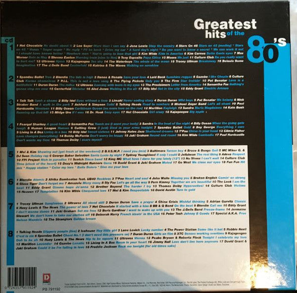 Various : Greatest Hits Of The 80's (8xCD, Comp)