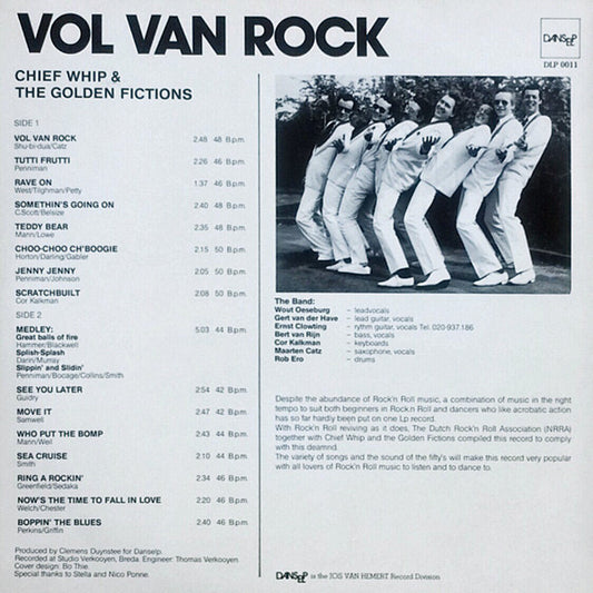 Chief Whip & The Golden Fictions : Vol van Rock (LP)