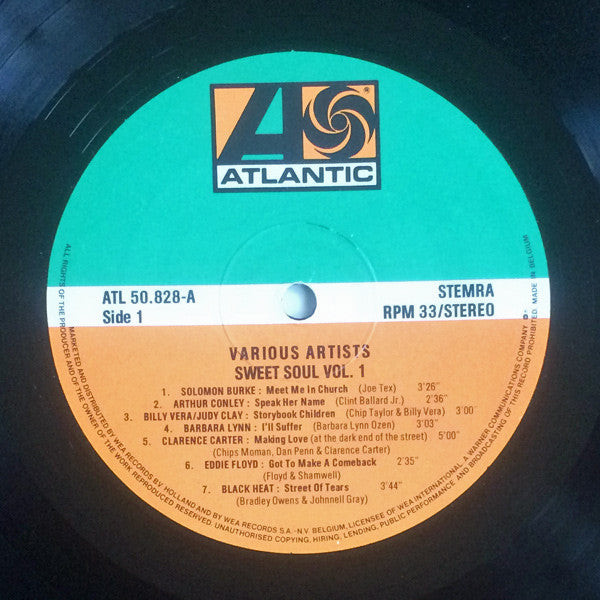 Various : Sweet Soul  Volume One (LP, Comp)