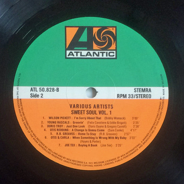 Various : Sweet Soul  Volume One (LP, Comp)