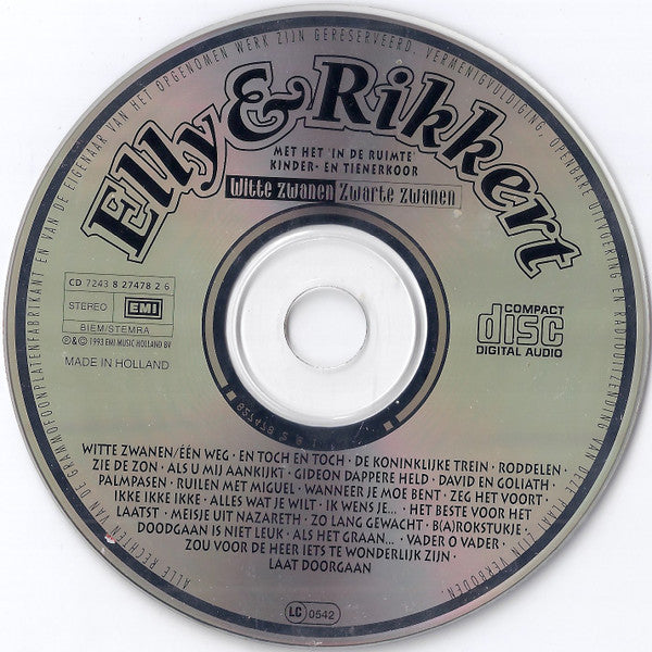Elly & Rikkert : Witte Zwanen Zwarte Zwanen (CD, Album)