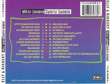 Elly & Rikkert : Witte Zwanen Zwarte Zwanen (CD, Album)