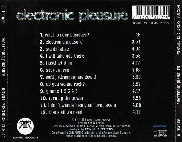 N-Trance : Electronic Pleasure (CD, Album)