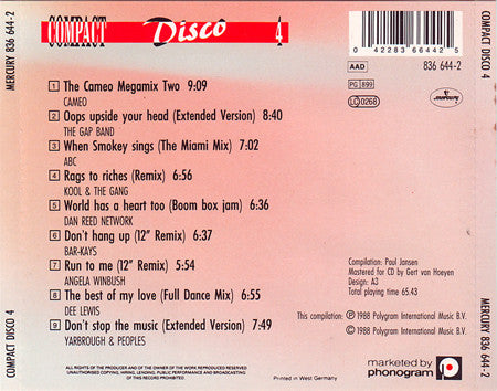 Various : Compact Disco 4 (CD, Comp)