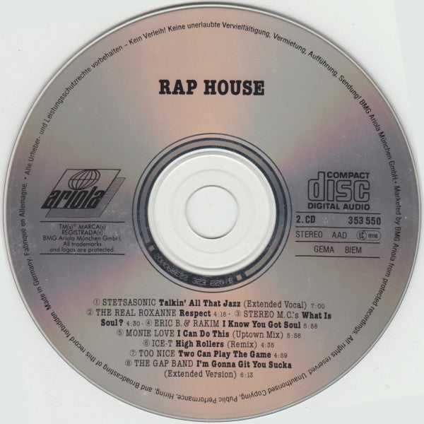Various : Rap House (2xCD, Comp)