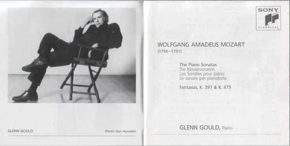 Wolfgang Amadeus Mozart, Glenn Gould : The Complete Piano Sonatas; Fantasias K. 397 & K. 475 (4xCD, Comp)
